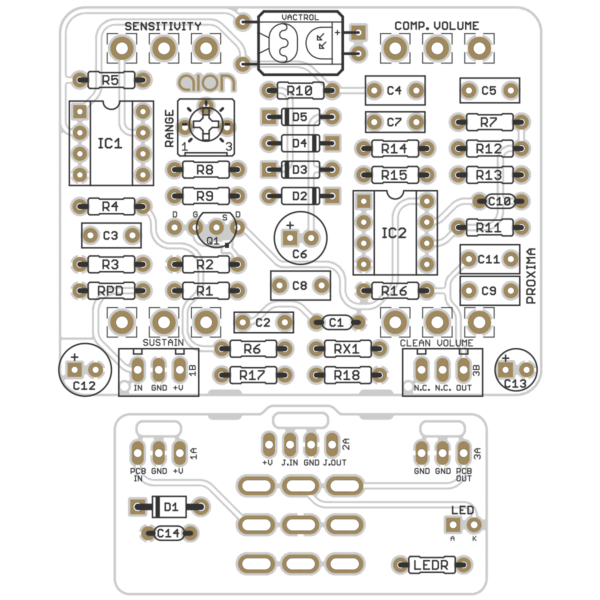 Proxima Optical Compressor by Aion FX - Stomp Box Schematics