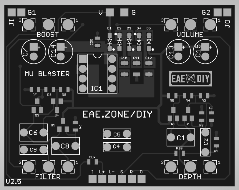 Mu Blaster high voltage FET boost/drive by Electronic Audio Experiments - Image 2