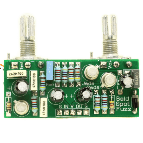 Merkin Fuzz Layout Bald Spot by Jeds Peds - Stomp Box Schematics